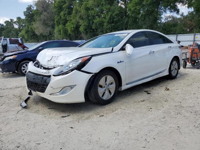 KMHEC4A46FA132894 - 2015 HYUNDAI SONATA HYBRID WHITE photo 1