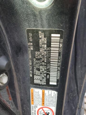 JF1ZNAA11D2707176 - 2013 TOYOTA SCION FR-S ნაცრისფერი ფოტო 12