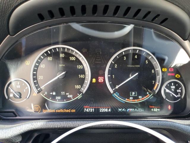 5UXXW7C52J0W64877 - 2018 BMW X4 XDRIVEM40I BLACK photo 9