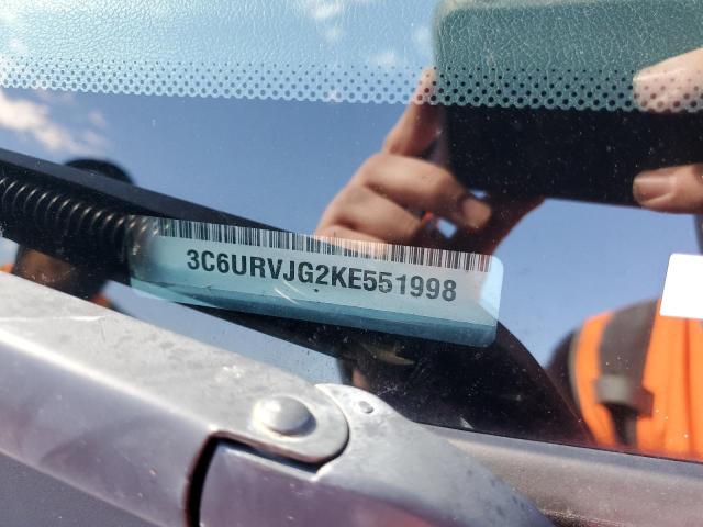 3C6URVJG2KE551998 - 2019 RAM PROMASTER 3500 HIGH ლურჯი ფოტო 10