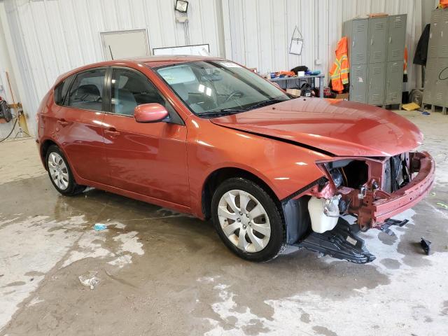 JF1GH61679H814132 - 2009 SUBARU IMPREZA 2.5I ORANGE photo 4