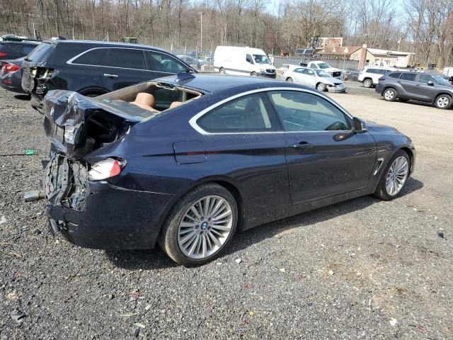 WBA3N9C54EF720459 - 2014 BMW 428I XI BLUE photo 3