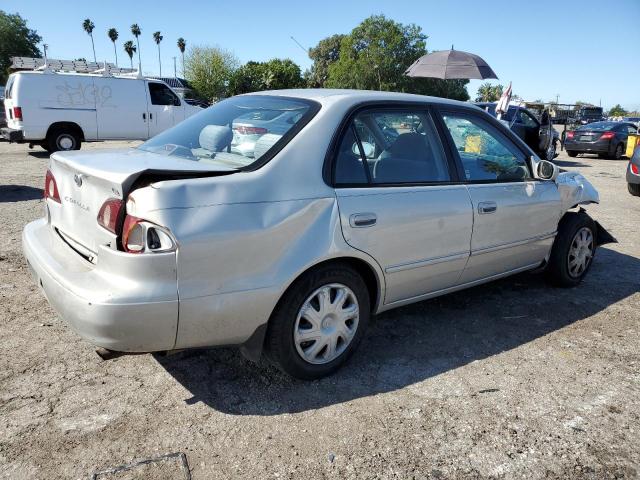 2T1BR12E11C485351 - 2001 TOYOTA COROLLA CE SILVER photo 3