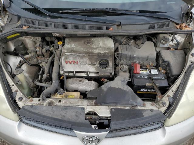 5TDZA23C75S232136 - 2005 TOYOTA SIENNA CE SILVER photo 12