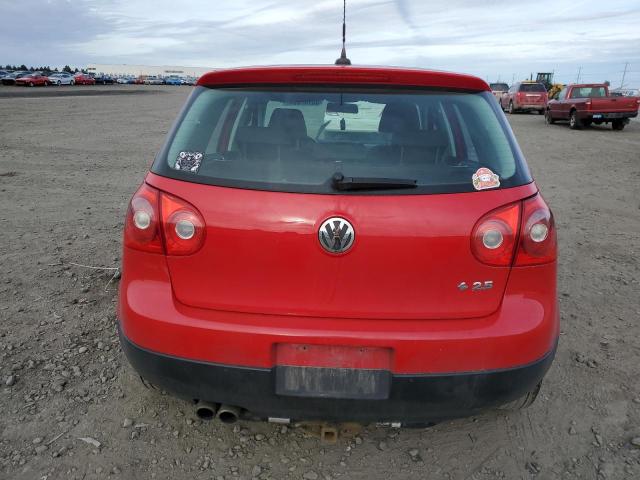 WVWDA71K99W095580 - 2009 VOLKSWAGEN RABBIT RED photo 6