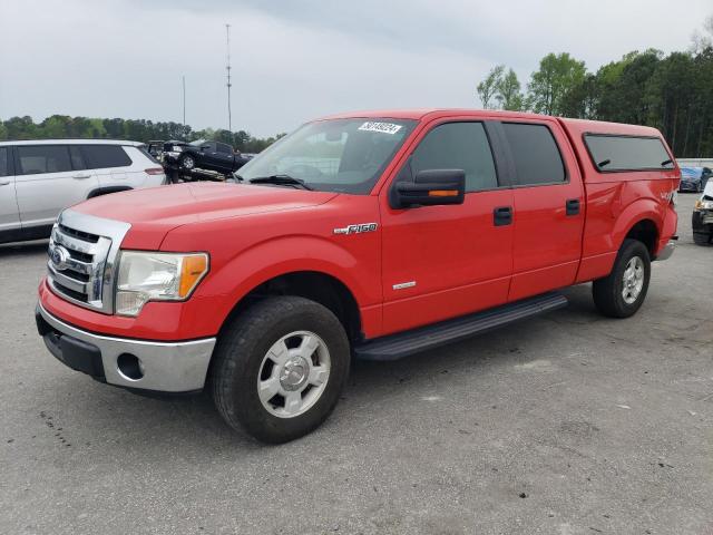 1FTFW1ET7CKD32205 - 2012 FORD F150 SUPERCREW RED photo 1
