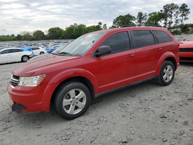 3C4PDCAB1DT508555 - 2013 DODGE JOURNEY SE RED photo 1