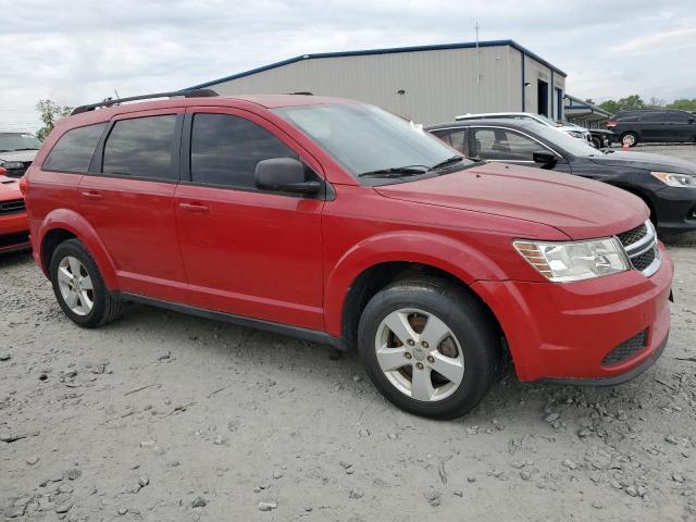 3C4PDCAB1DT508555 - 2013 DODGE JOURNEY SE RED photo 4