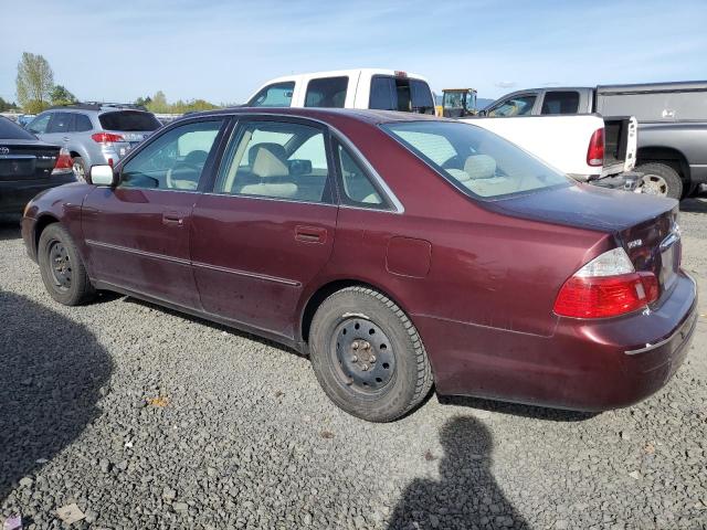 4T1BF28B33U275587 - 2003 TOYOTA AVALON XL BURGUNDY photo 2