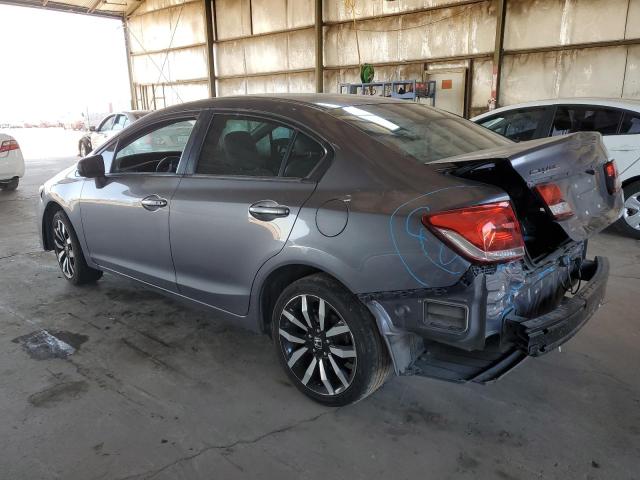 19XFB2F97EE071782 - 2014 HONDA CIVIC EXL GRAY photo 2