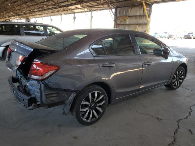 19XFB2F97EE071782 - 2014 HONDA CIVIC EXL GRAY photo 3