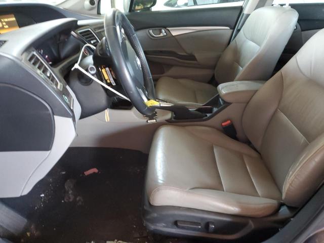 19XFB2F97EE071782 - 2014 HONDA CIVIC EXL GRAY photo 7