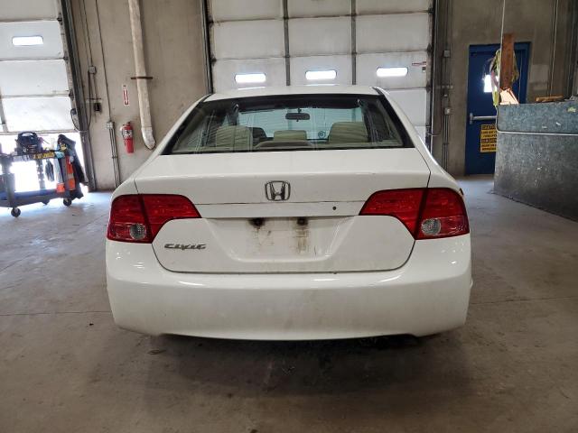 1HGFA16527L138410 - 2007 HONDA CIVIC LX WHITE photo 6