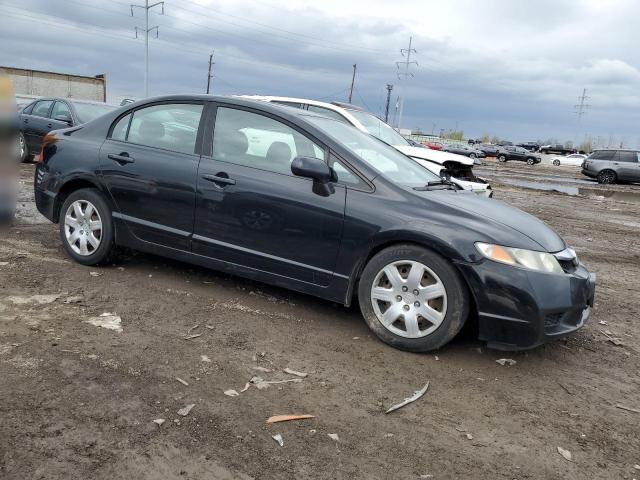 19XFA16829E006266 - 2009 HONDA CIVIC EX BLACK photo 4