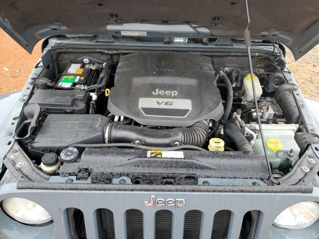 1C4HJWEG8EL119929 - 2014 JEEP WRANGLER U SAHARA GRAY photo 12