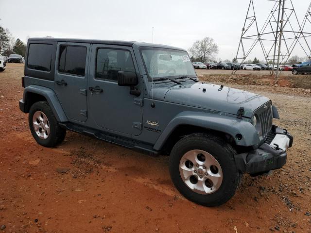 1C4HJWEG8EL119929 - 2014 JEEP WRANGLER U SAHARA GRAY photo 4