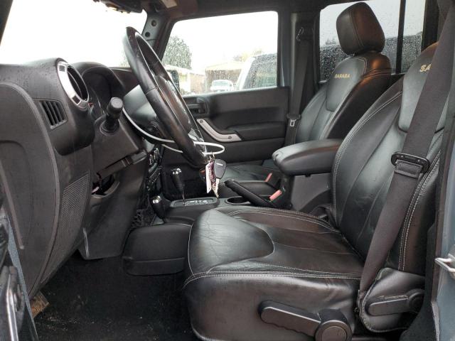 1C4HJWEG8EL119929 - 2014 JEEP WRANGLER U SAHARA GRAY photo 7