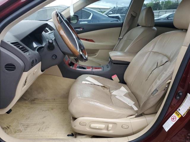 JTHBJ46G382228543 - 2008 LEXUS ES 350 MAROON photo 7