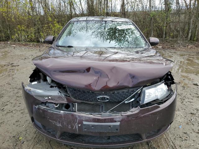 KNAFU4A20B5410449 - 2011 KIA FORTE EX BURGUNDY photo 5