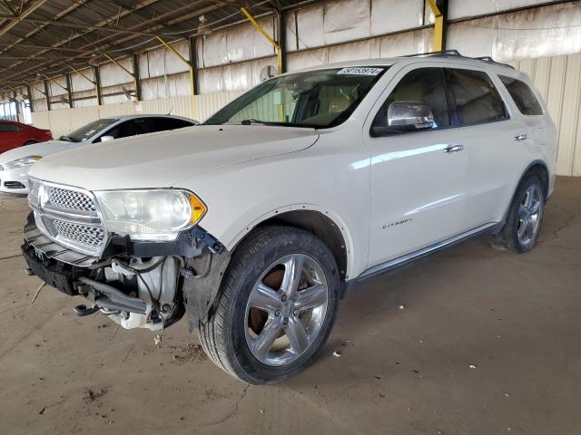 1D4SE5GT4BC682537 - 2011 DODGE DURANGO CITADEL WHITE photo 1