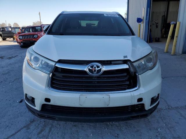 5TDKKRFH7GS176801 - 2016 TOYOTA HIGHLANDER XLE WHITE photo 5