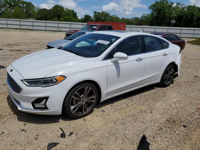 3FA6P0D96LR151420 - 2020 FORD FUSION TITANIUM WHITE photo 1