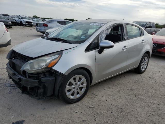 KNADM4A33D6292748 - 2013 KIA RIO LX SILVER photo 1