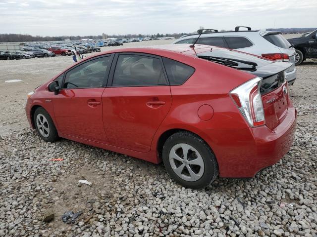 JTDKN3DU8F1912337 - 2015 TOYOTA PRIUS 红色 照片 2