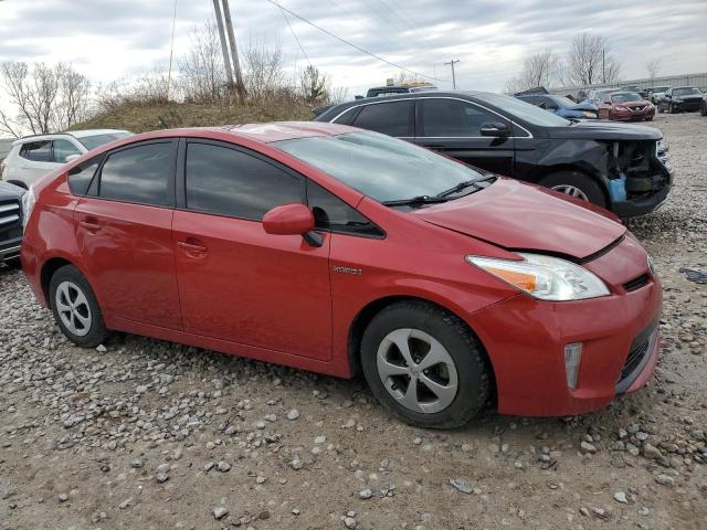JTDKN3DU8F1912337 - 2015 TOYOTA PRIUS 红色 照片 4