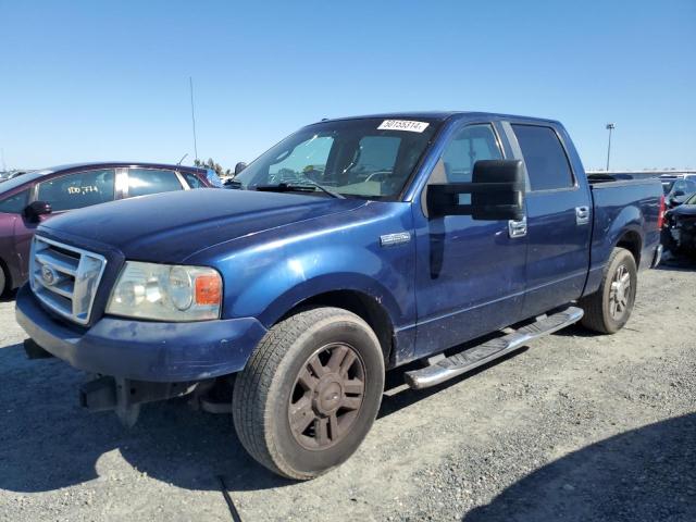 1FTPW12518FC11535 - 2008 FORD F150 SUPERCREW BLUE photo 1