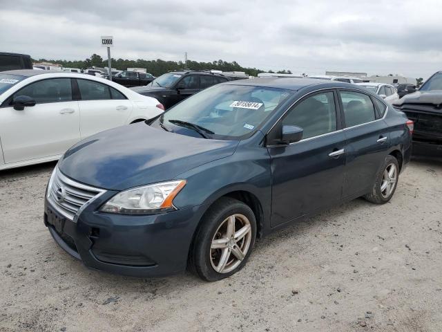 3N1AB7AP4EY233155 - 2014 NISSAN SENTRA S BLUE photo 1