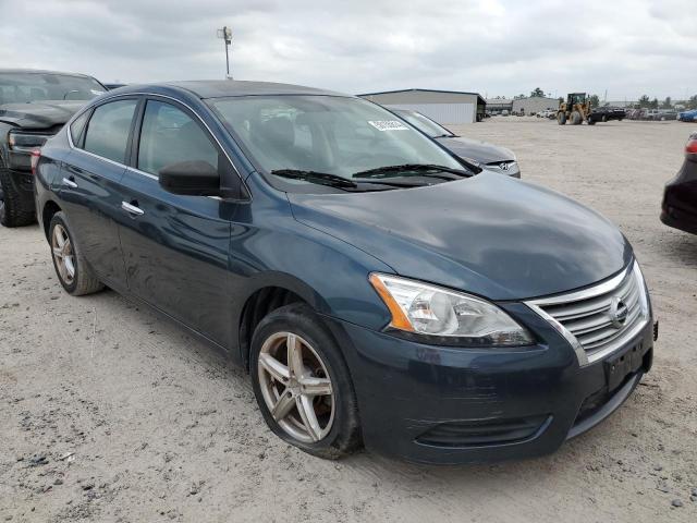 3N1AB7AP4EY233155 - 2014 NISSAN SENTRA S BLUE photo 4