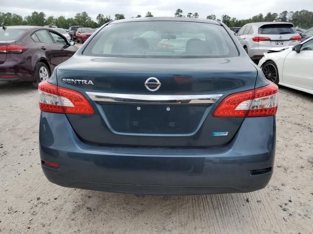 3N1AB7AP4EY233155 - 2014 NISSAN SENTRA S BLUE photo 6