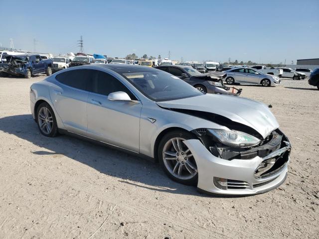 5YJSA1CG3DFP08951 - 2013 TESLA MODEL S SILVER photo 4