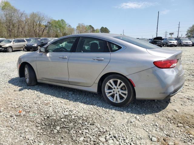 1C3CCCAB2FN702455 - 2015 CHRYSLER 200 LIMITED GRAY photo 2