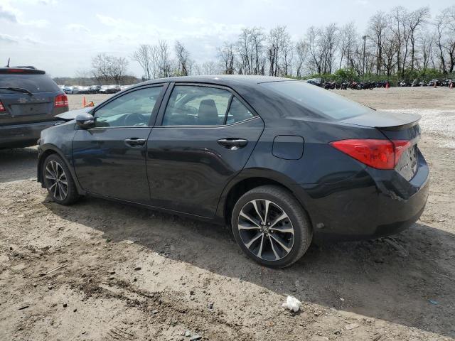 2T1BURHE1KC242760 - 2019 TOYOTA COROLLA L BLACK photo 2