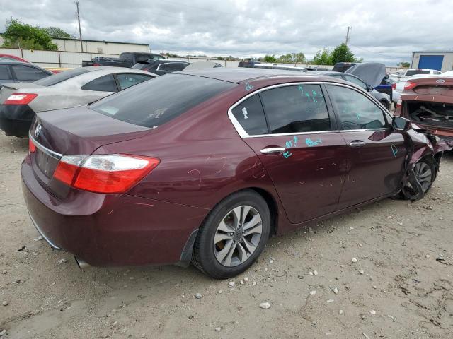 1HGCR2F35FA024220 - 2015 HONDA ACCORD LX BURGUNDY photo 3