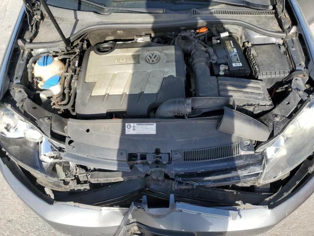 3VWML7AJ8BM678467 - 2011 VOLKSWAGEN JETTA TDI GRAY photo 11