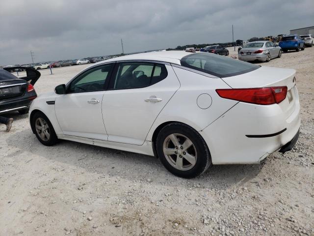 KNAGM4A79F5556225 - 2015 KIA OPTIMA LX WHITE photo 2