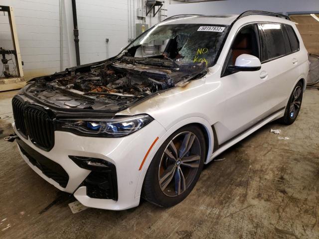 5UXCX6C05N9K31050 - 2022 BMW X7 M50I WHITE photo 2