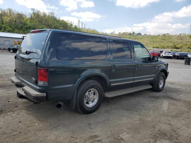 1FMNU42F52ED36571 - 2002 FORD EXCURSION LIMITED GREEN photo 3