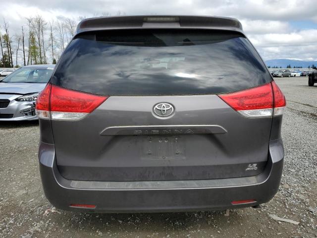 5TDJK3DC0BS002030 - 2011 TOYOTA SIENNA LE CHARCOAL photo 6