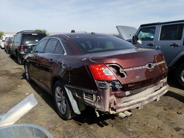 1FAHP2EW9CG130352 - 2012 FORD TAURUS SEL BURGUNDY photo 2