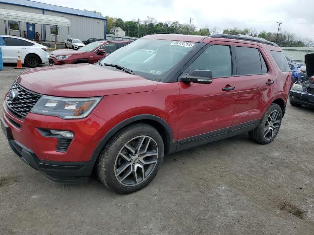 1FM5K8GT6JGC07169 - 2018 FORD EXPLORER SPORT BURGUNDY photo 1