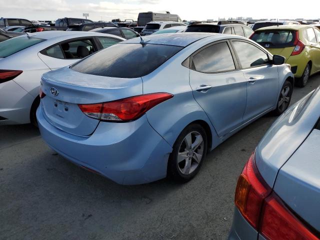 KMHDH4AE7BU099581 - 2011 HYUNDAI ELANTRA GLS BLUE photo 3