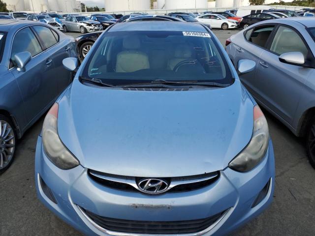 KMHDH4AE7BU099581 - 2011 HYUNDAI ELANTRA GLS BLUE photo 5