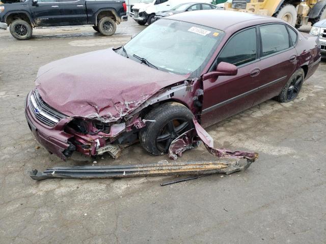 2G1WF52E739386319 - 2003 CHEVROLET IMPALA MAROON photo 1