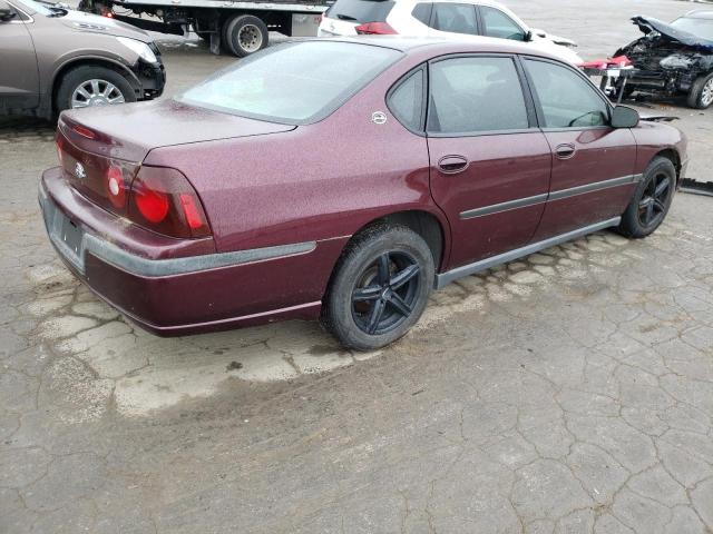 2G1WF52E739386319 - 2003 CHEVROLET IMPALA MAROON photo 3