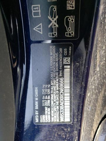 WBS33BA0XRCN69666 - 2024 BMW M4 COMPETITION Niebieski zdjęcie 12