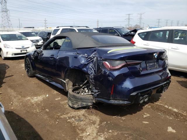 WBS33BA0XRCN69666 - 2024 BMW M4 COMPETITION Niebieski zdjęcie 2